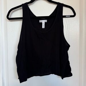 Ambiance Apparel Black Women's Cropped Tank Top